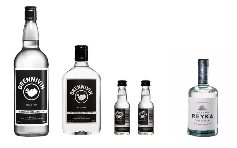 Vodka Reyka et alcool Brennivin d'Islande
