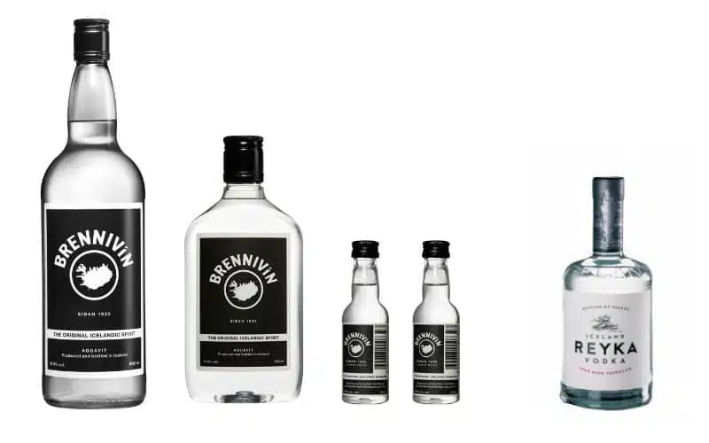 Vodka Reyka et alcool Brennivin d'Islande