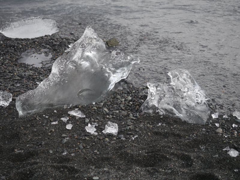 Mer près de Jokulsarlon Diamond Beach