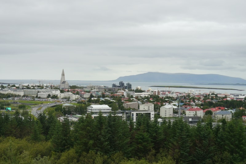 Perlan vue de Reykjavik