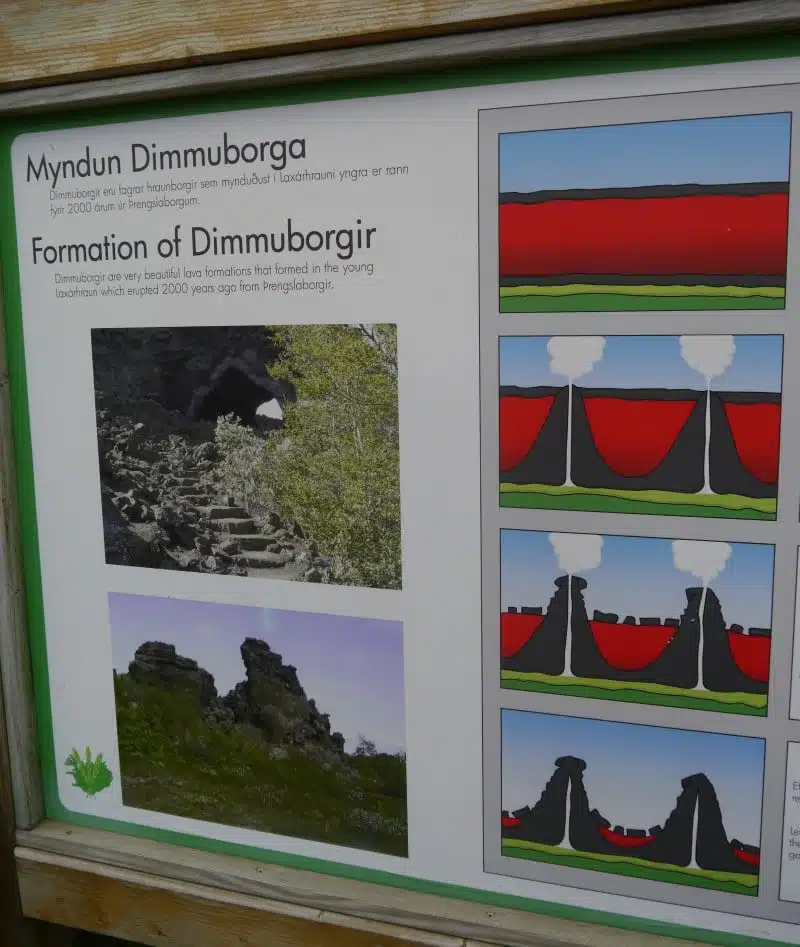 Dimmuborgir formation volcanique