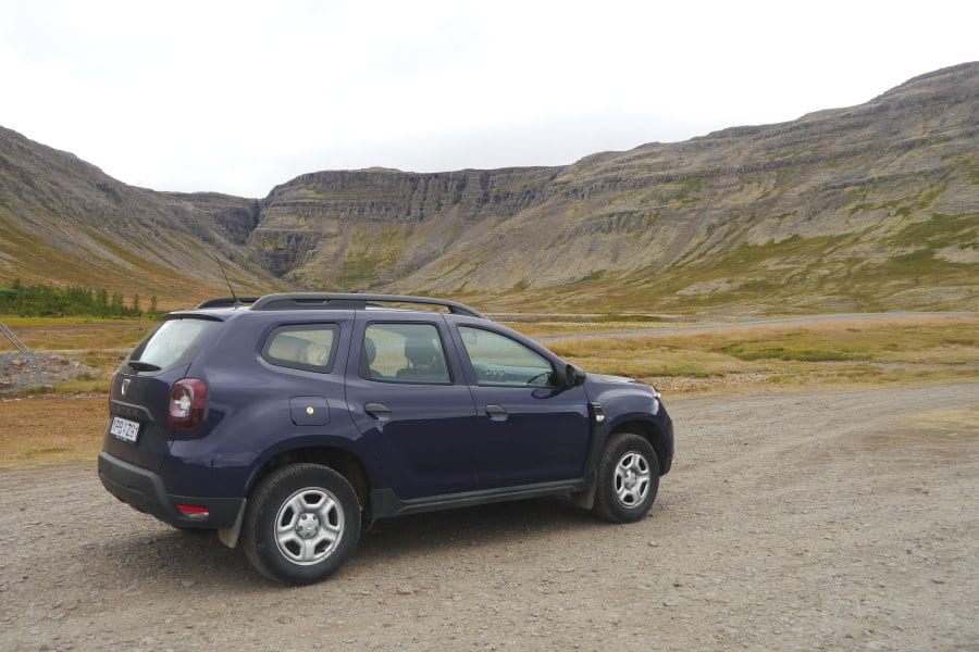 Dacia Duster dans les Fjords de l'Ouest