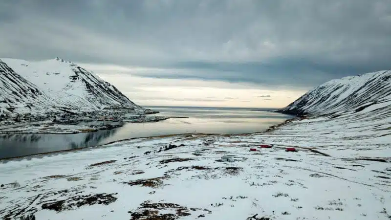 Siglufjordur en hiver