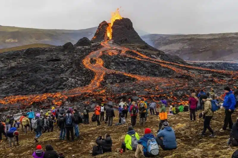 Cône volcan Geldingadalur