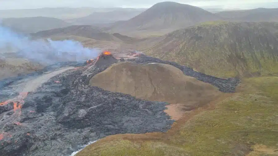 Eruption du volcan en Islande