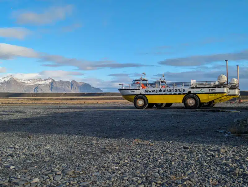 Jokulsarlon bateau amphibie